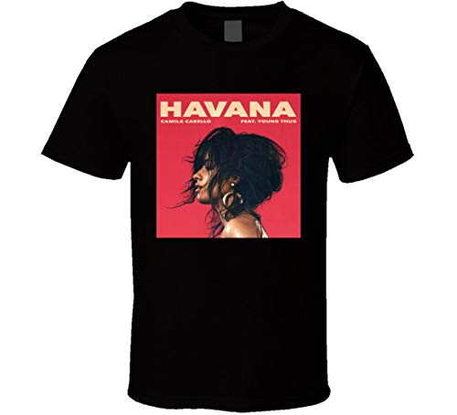 N/N Camila Cabello Ft Young Thug Havana Camiseta Negro Negro ( M