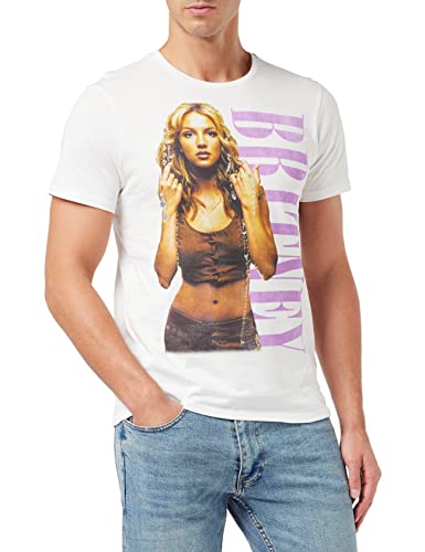 cotton division Mebritnts001 Camiseta, Blanco, 3XL para Hombre